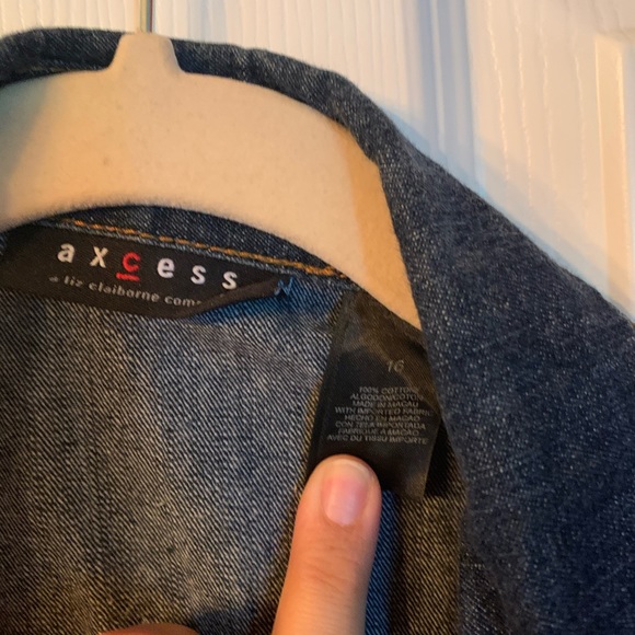 Axcess Jean Jacket Denim Size 10 - Picture 3 of 3